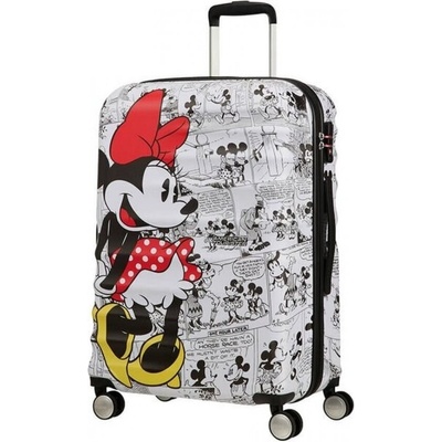 Samsonite American Tourister Спинер на 4 колела 67 см. Wavebreaker MINNIE COMICS WHITE