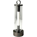ELMARK LED настолна лампа с 2 нива яркост и breathing ефект, акумулаторна, Gun Black (955TL2508)