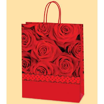 ПОДАРЪЧНА ЧАНТА ГЛАНЦ ЧЕРВЕН