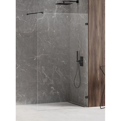 New Trendy EXK-1805 AVEXA BLACK walk - in sprchový kút 80 cm, 8 mm sklo 80 cm čierna