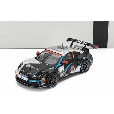 IXO MODELS PORSCHE 911 992 GT3 CUP N 15 2nd RACE 1 PORSCHE CUP OSCHERSLEBEN 2024 JANNE STIAK WHITE BLACK 1:43