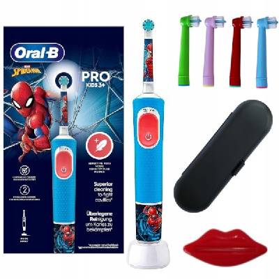 Oral-B Vitality PRO D103 Kids 3+ Spiderman elektrická zubná kefka s puzdrom (Oral-B Vitality PRO D103 Kids 3+ Spiderman elektrická zubná kefka s puzdrom)