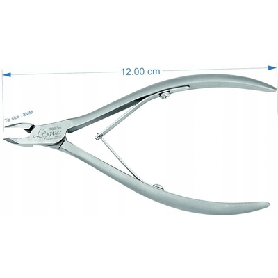 Lexwo kleště na kůži 12 cm, 3 mm typ R03-3 MAT