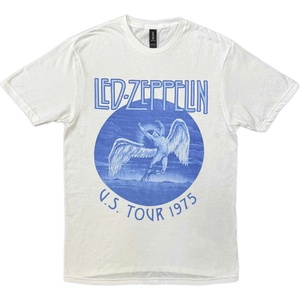 Led Zeppelin Tour '75 Blue Wash White S Риза (LZTS32MW01)