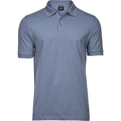 TEE JAYS TJ1405 / Мъжка еластична поло тениска от плътен памук - кремъчен камък L (181405o4903)