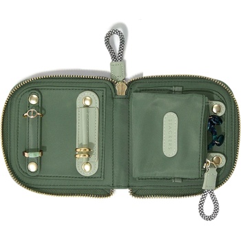 Stackers Пътна кутия за бижута с място за пръстени Stackers найлон малка зелена (76374)