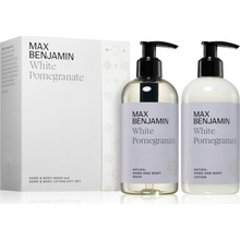 MAX Benjamin White Pomegranate tekuté mydlo na ruky a telo 300 ml + mlieko na ruky a telo 300 ml