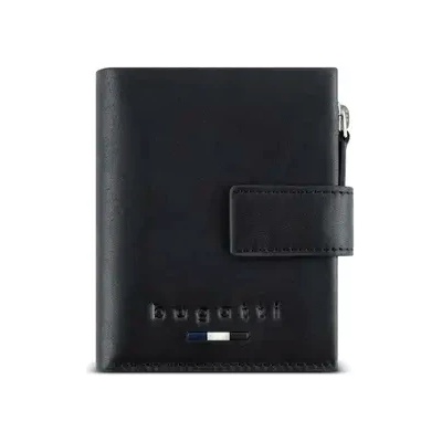 Bugatti Кожен портфейл за карти Bugatti Romeo, мини, черен (49 4160 01)