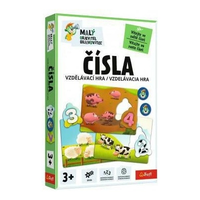 Trefl Malý objaviteľ Čísla vzdelávacia spoločenská hra