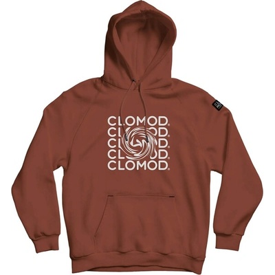 CloMod суитшърт с качулка "twirl", Maroon Red (C080011-74)