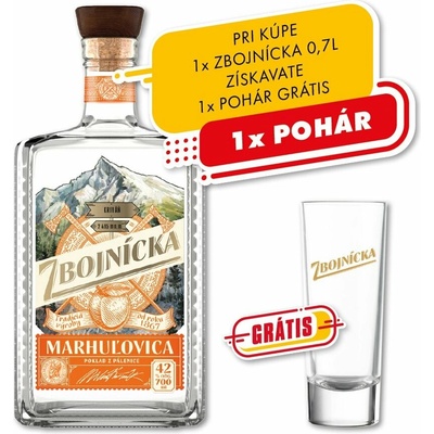 St. Nicolaus Zbojnícka Marhuľovica 42% 0,7 l (čistá fľaša)