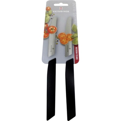 Victorinox Swiss Modern, nôž na paradajky, čierny, 2 kusy Victorinox 6.9003.11WB Nôž na paradajky čierna, 2 ks
