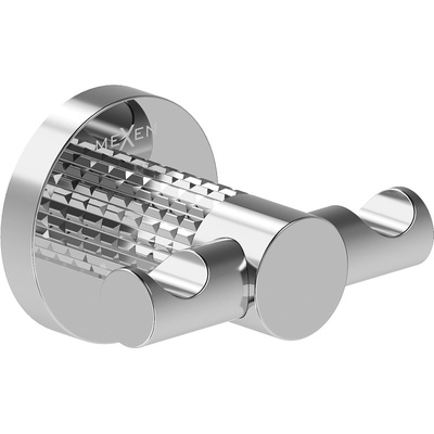 Mexen Triv двойна закачалка за кърпа, хром - 70A33012-00 (70A33012-00)