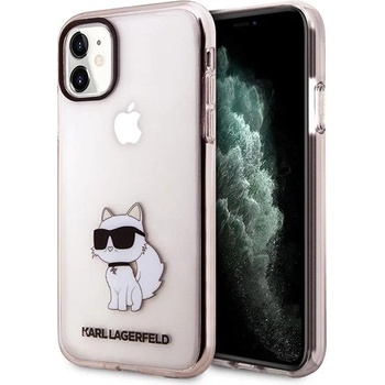 KARL LAGERFELD Кейс Karl Lagerfeld KLHCN61HNCHTCP за iPhone 11 / XR 6.1"", розов / розов, твърд, Ikonik Choupette (KF001585-0)