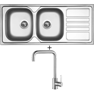 Set Sinks OKIO 1160 DUO V + Laveo BONA BAB 265D