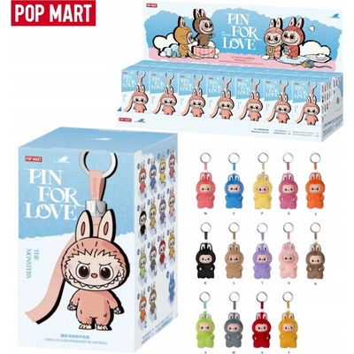 Přívěsek na klíče Originální Figurka POP MART THE MONSTER PIN FOR LOVE BlindBox 1 ks