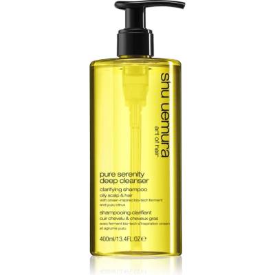 shu uemura Deep Cleanser Pure Serenity дълбоко почистващ шампоан за мазна коса и мазен скалп 400ml