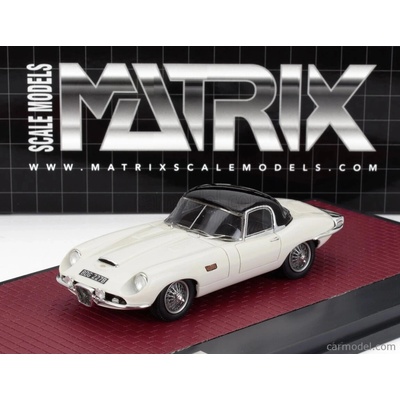 Matrix scale models Jaguar E type Frua Roadster Closed 1964 Bílá 1:43