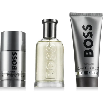 HUGO BOSS Boss Boss Bottled EDT 100 ml + DST 75 ml + SG 100 ml M опция Cover with Gray Stripe