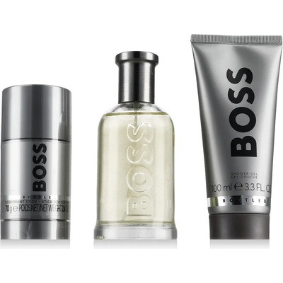 HUGO BOSS Boss Boss Bottled EDT 100 ml + DST 75 ml + SG 100 ml M опция Cover with Gray Stripe