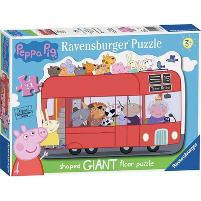 RAVENSBURGER Obrovské podlahové Prasátko Peppa 24 dílků