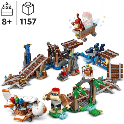 LEGO® Super Mario™ 71425 Diddy Kongova jazda v banskom vozíku