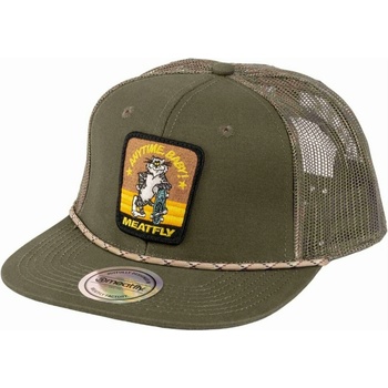 Meatfly шапка с козирка Thunderbolt Trucker Olive Tomcat | Зелена | Meatfly | Zelen | МЪЖЕ | ONE SIZE