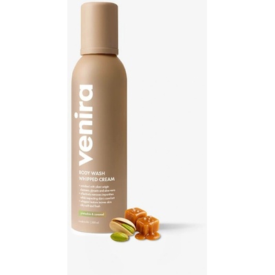 VENIRA šlehačková sprchová pěna, pistachio & caramel, 200 ml