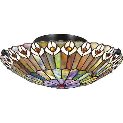 Elstead Lighting Quoizel QZ-WATKINS-F-VB - Таванно осветително тяло WATKINS 2xE27/60W/230V, диаметър 42 см (ED0894)