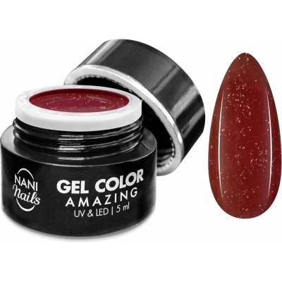NANI UV gél Amazing Line Bordeaux Gold 5 ml