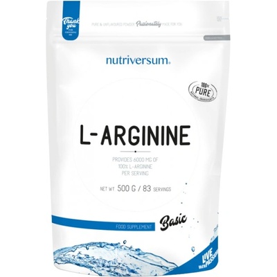 Nutriversum L-Arginine Powder | 100% Pure [500 грама] Неовкусен