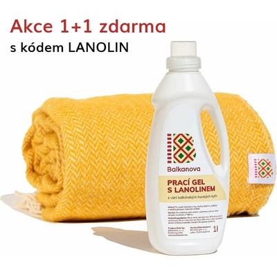 Balkanova Prací gel s lanolinem na vlnu s vůní balkánských horských bylin 1 l