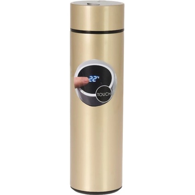 Excellent Houseware Termoska nerez s teplomerom 500 ml zlatá