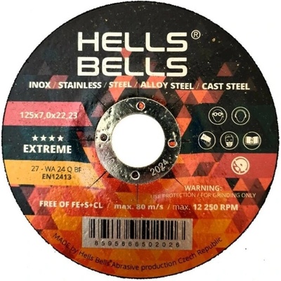 Hells Bells 125 x 7,0 x 22,2 mm T27 HBX12570