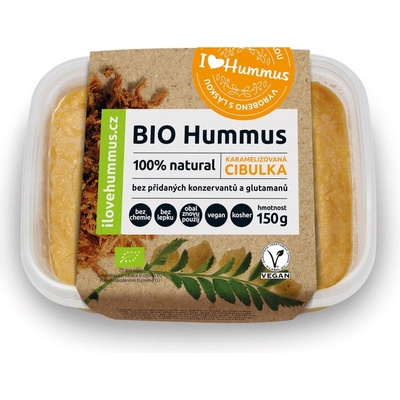 I Love Hummus cizrnová Pomazánka s karamelizovanou cibulkou Bio 150 g – Sleviste.cz