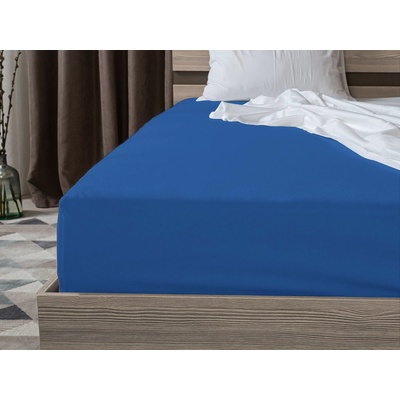 Textilomanie Jersey prostěradlo Exclusive tmavě modré 180x200