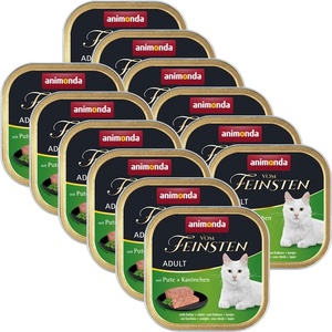 Animonda Vom Feinsten Adult Cats - с пуйка и заек 12 x 100 г