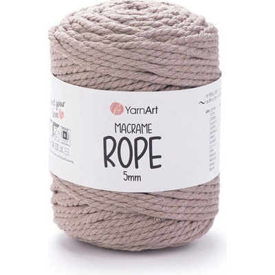 Yarn Art Macrame Rope 5 mm 768 světle hnědá