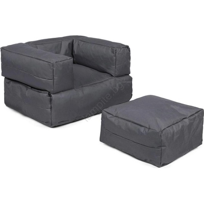 Asir Барбарон с подложка за крака 65x40 см сив (AS1507)