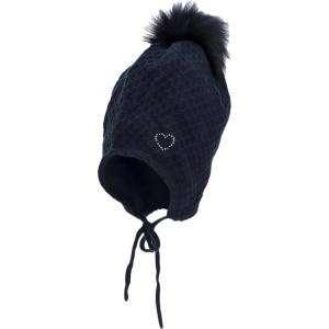 Sterntaler Плетена зимна шапка Sterntaler - 49 cm, 12-18 м, тъмносиня (4702241-300) - baby