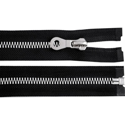 Stoklasa Kostěný zip, imitace kovu No 8 délka 90 cm bundový Balení: 1 ks, Varianta: černá černá