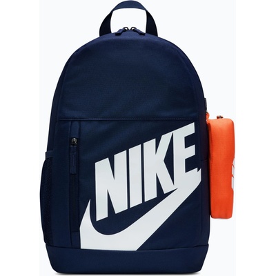 Nike Детска градска раница Nike Elemental Shoebox 20 l midnight navy/orange/white