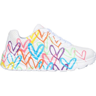 Skechers Uno Lite Spread The Love white