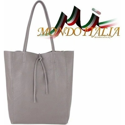 Made in Italy kožená kabelka 396 šedá