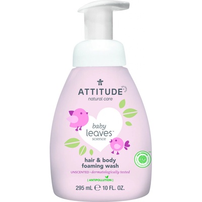 Attitude Dětská mycí pěna 2v1 bez vůně 295 ml