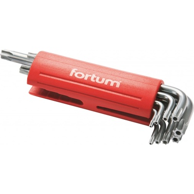 Fortum Imbusové klíče TORX vrtané 9ks