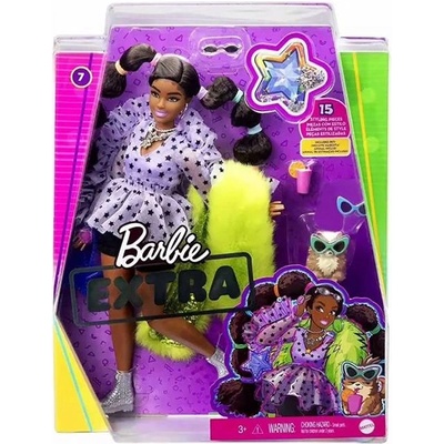 Mattel Кукла Barbie - Екстра: Със стилни опашки, Pigtails with Bobble Hair Ties, 1710260