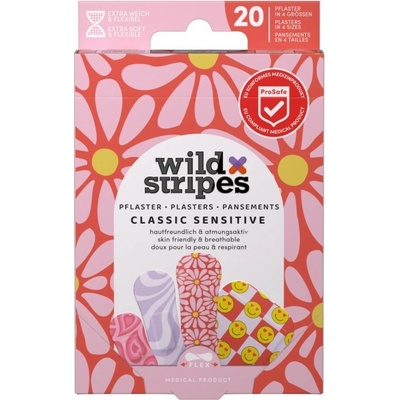Wild Stripes Classic Sensitive Pastel Fun - Hypoalergenní náplati 20 ks
