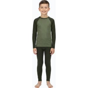 WOOLCANO Детски комплект термо бельо WOOLCANO Merino SET0982 khaki