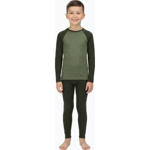 WOOLCANO Детски комплект термо бельо WOOLCANO Merino SET0982 khaki